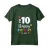 Buon Compleanno 10 Anni - Maglietta per Ragazzi e Ragazze - Idea Regalo Compleanno 10° Compleanno
