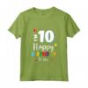 Buon Compleanno 10 Anni - Maglietta per Ragazzi e Ragazze - Idea Regalo Compleanno 10° Compleanno