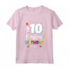 Buon Compleanno 10 Anni - Maglietta per Ragazzi e Ragazze - Idea Regalo Compleanno 10° Compleanno