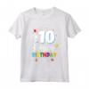 Buon Compleanno 10 Anni - Maglietta per Ragazzi e Ragazze - Idea Regalo Compleanno 10° Compleanno