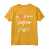 Io Amo il Mio Super Papà - Maglietta per Uomo Donna Bambino Figlio - Ideale Regalo per la Festa del Papà