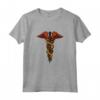 Caduceus Hermes - Maglietta Figlio di Zeus in Lingua Inglese - Ideale Regalo per Appassionati di Mitologia Greca e Storia Antica di Sparta