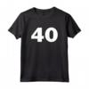 T-shirt Numero 40 - Forty Uniform Jersey Sport Compleanno Maglietta - Ideale Regalo per Papà, Fratello, Marito, Fidanzato