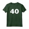 T-shirt Numero 40 - Forty Uniform Jersey Sport Compleanno Maglietta - Ideale Regalo per Papà, Fratello, Marito, Fidanzato
