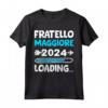 Fratello Maggiore 2024 Loading - Maglietta Annuncio Gravidanza per i Bambini - Idea Regalo Fresca per Natale o Compleanno