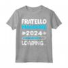 Fratello Maggiore 2024 Loading - Maglietta Annuncio Gravidanza per i Bambini - Idea Regalo Fresca per Natale o Compleanno