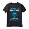Livello 7 Sbloccato Gamer 7 Anni - Maglietta Compleanno 2016 Regalo per Bambino o Bambina