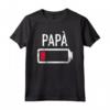 Papà Batteria Scarica Maglietta - Ideale per Futuri Padri - Regalo Divertente per la Paternità