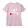 Papà Batteria Scarica Maglietta - Ideale per Futuri Padri - Regalo Divertente per la Paternità