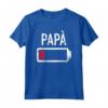 Papà Batteria Scarica Maglietta - Ideale per Futuri Padri - Regalo Divertente per la Paternità