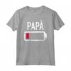 Papà Batteria Scarica Maglietta - Ideale per Futuri Padri - Regalo Divertente per la Paternità
