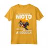 Maglia Divertente Motociclista - Nato Per Andare In Moto - Idea Regalo per Uomo, Padre o Figlio - Frase Ironica per gli Amanti delle Moto
