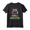 Papà batteria gemelli - Maglietta divertente per futuri padri di gemelli - Ideale per genitori in attesa di bambini
