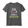Papà batteria gemelli - Maglietta divertente per futuri padri di gemelli - Ideale per genitori in attesa di bambini