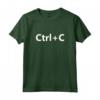 Ctrl C Copia Copia in Famiglia Maglietta - Abbigliamento per Programmatori e Famiglie - Divertente Regalo Coordinato