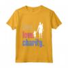 Live Love Charity - Maglietta filantropo retrò a Manica - Regalo per Donatori di Beneficenza - Ideale per Compleanni o Natale