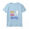 Live Love Charity - Maglietta Filantropo Retrò Canotta - Regalo per Donatori di Beneficenza - Ideale per Compleanni o Natale
