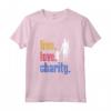 Live Love Charity - Maglietta Filantropo Retrò Canotta - Regalo per Donatori di Beneficenza - Ideale per Compleanni o Natale