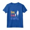 Live Love Charity - Maglietta Filantropo Retrò Canotta - Regalo per Donatori di Beneficenza - Ideale per Compleanni o Natale