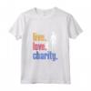 Live Love Charity - Maglietta Filantropo Retrò Canotta - Regalo per Donatori di Beneficenza - Ideale per Compleanni o Natale