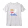 Live Love Charity - Maglietta Filantropo Retrò Felpa con Cappuccio - Regalo per Donatori di Beneficenza - Ideale per Compleanni, Natale e Anniversari