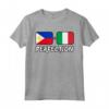 Perfezione Italiana e Filippina - Mix DNA Flag Heritage Maglietta - Regalo di Natale per Chiunque Sia Mezzo Filippino e 1/2 Italiano