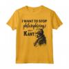 Maglietta Kant Stop Philosophizing Tee con Citazione Divertente - Ideale per studenti di filosofia e appassionati - Acquista online maglietta filosofica