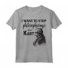 Maglietta Kant Stop Philosophizing Tee con Citazione Divertente - Ideale per studenti di filosofia e appassionati - Acquista online maglietta filosofica