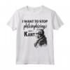 Maglietta Kant Stop Philosophizing Tee con Citazione Divertente - Ideale per studenti di filosofia e appassionati - Acquista online maglietta filosofica