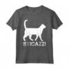 Magliette Uomo Manica Corta Filosofa Di Vita - Sticazzi Maglietta con Scritte Divertenti sui Gatti - Ideale Regalo per Amanti dei Gatti
