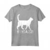 Magliette Uomo Manica Corta Filosofa Di Vita - Sticazzi Maglietta con Scritte Divertenti sui Gatti - Ideale Regalo per Amanti dei Gatti