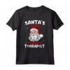 Costume di Natale Preferito per il Fisioterapista di Babbo Natale - Maglietta Festiva per Colleghi - Idea Regalo Divertente di Natale