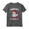 Costume di Natale Preferito per il Fisioterapista di Babbo Natale - Maglietta Festiva per Colleghi - Idea Regalo Divertente di Natale