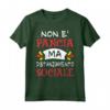 Non è Pancia ma Distanziamento Sociale - Maglietta Uomo Papa Regalo Divertente per Compleanno - Birra e Barbecue