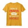 Non è Pancia ma Distanziamento Sociale - Maglietta Uomo Papa Regalo Divertente per Compleanno - Birra e Barbecue