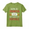 Non è Pancia ma Distanziamento Sociale - Maglietta Uomo Papa Regalo Divertente per Compleanno - Birra e Barbecue