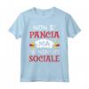 Non è Pancia ma Distanziamento Sociale - Maglietta Uomo Papa Regalo Divertente per Compleanno - Birra e Barbecue