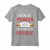 Non è Pancia ma Distanziamento Sociale - Maglietta Uomo Papa Regalo Divertente per Compleanno - Birra e Barbecue
