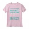 Magliette Uomo Manica Corta Regalo Pesca Dio Creò Pescatori Maglietta - T-Shirt Divertente per Pescatori - Idea Regalo per Amanti della Pesca