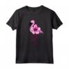 Flamingo Floreale, Fiore Hawaiano, Amore Fenicotteri Maglietta - Design Leggero e Floreale - Ideale per gli Amanti dei Fenicotteri
