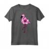 Flamingo Floreale, Fiore Hawaiano, Amore Fenicotteri Maglietta - Design Leggero e Floreale - Ideale per gli Amanti dei Fenicotteri