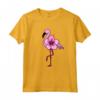 Flamingo Floreale, Fiore Hawaiano, Amore Fenicotteri Maglietta - Design Leggero e Floreale - Ideale per gli Amanti dei Fenicotteri