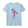 Flamingo Floreale, Fiore Hawaiano, Amore Fenicotteri Maglietta - Design Leggero e Floreale - Ideale per gli Amanti dei Fenicotteri