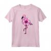 Flamingo Floreale, Fiore Hawaiano, Amore Fenicotteri Maglietta - Design Leggero e Floreale - Ideale per gli Amanti dei Fenicotteri