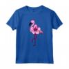 Flamingo Floreale, Fiore Hawaiano, Amore Fenicotteri Maglietta - Design Leggero e Floreale - Ideale per gli Amanti dei Fenicotteri