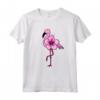 Flamingo Floreale, Fiore Hawaiano, Amore Fenicotteri Maglietta - Design Leggero e Floreale - Ideale per gli Amanti dei Fenicotteri