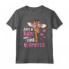 Just A Girl Who Loves Giraffes - Maglietta Regalo di Giraffa - Ideale per Amanti delle Giraffe