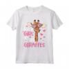 Just A Girl Who Loves Giraffes - Maglietta Regalo di Giraffa - Ideale per Amanti delle Giraffe