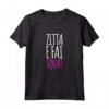 Magliette Divertenti Donna Manica Corta Palestra - Zitta e Fai Squat - T-Shirt Fitness Ironica HapTiger per Donne