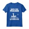Idea Regalo Pesca Divertente Per Un Pescatore - Nato Per Pescare Costretto A Lavorare - Regalo di Natale o Compleanno
